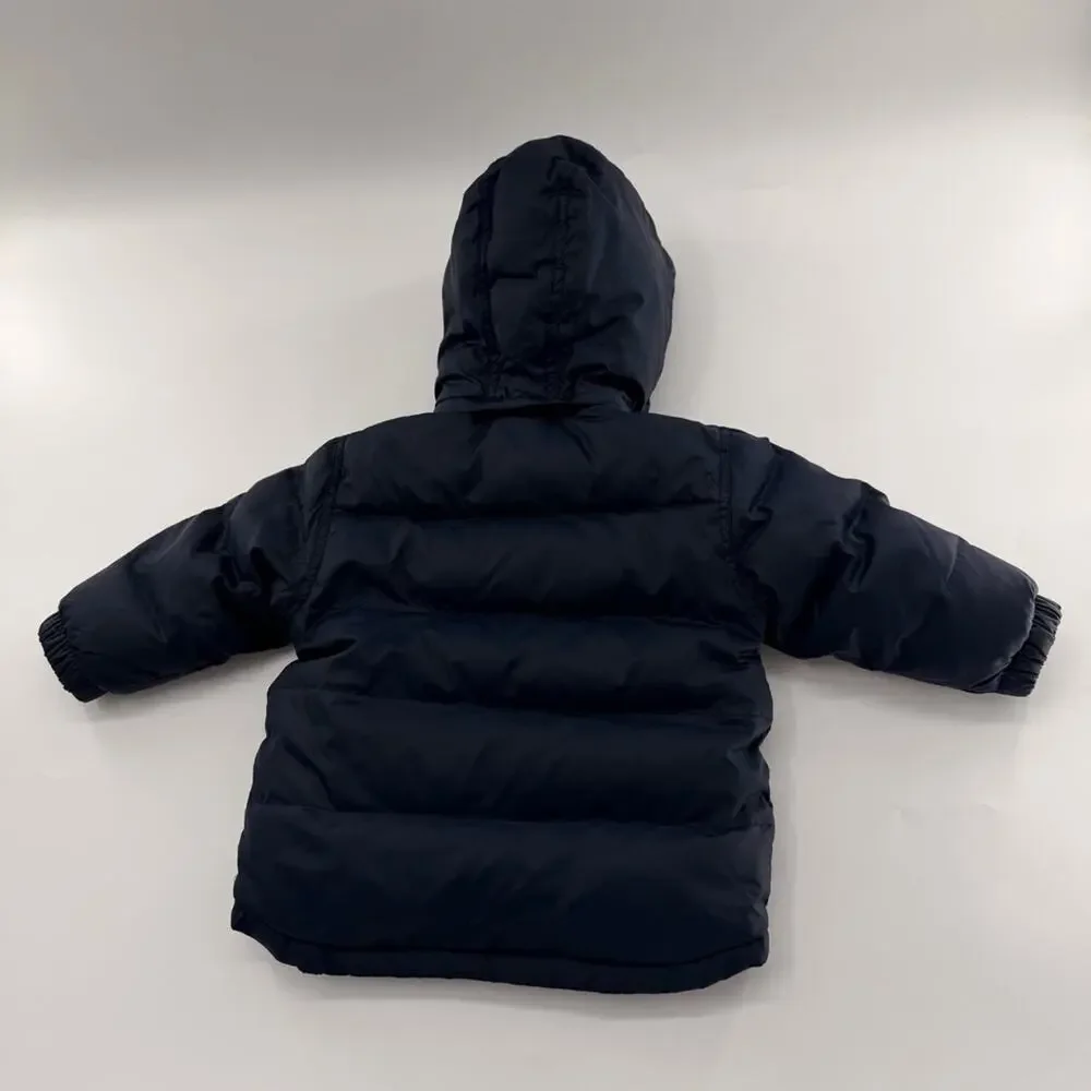 GAP Baby Boy Winter Coat Navy Blue Warm Puffer 18-24m Toddler